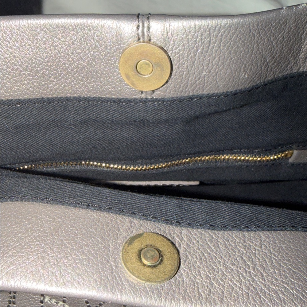 Preloved See By Chloe Shimmering Gray Tote excellent condition 11.5x9”x5.25 DB - Picture 10 of 13